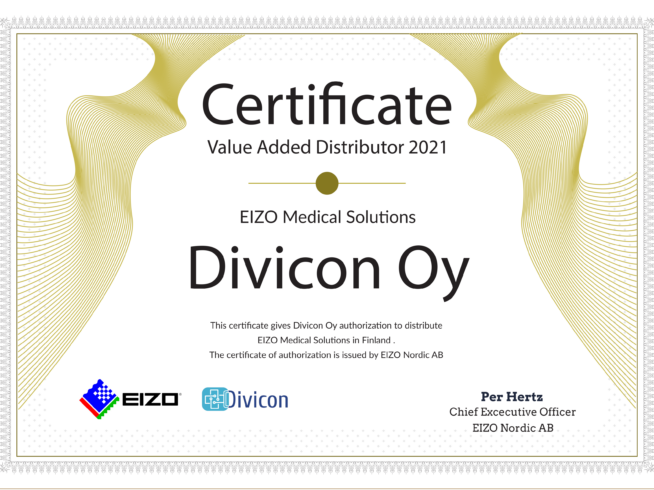 Divicon Oy, Eizon virallinen ja sertifioitu jakelija ja teknologiaumppani.